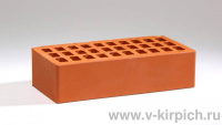 Кирпич лицевой керамический одинарный пустотелый красный М150 ГОСТ 530-2012 Алан Групп